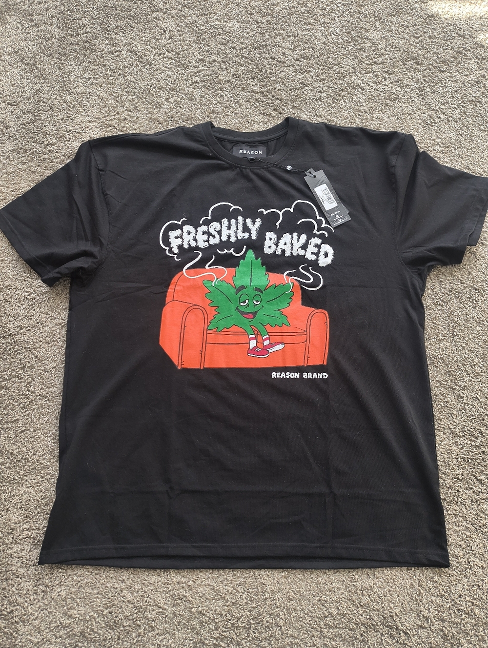 Men's Reason Brand "Freshly Baked" T-shirt Size XXL